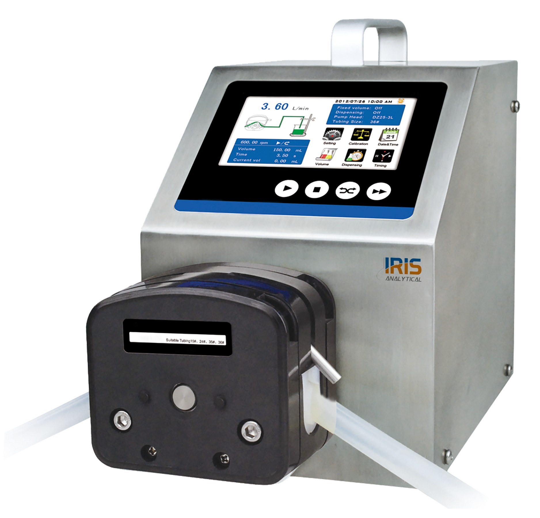 Flow Rate Peristaltic Pump